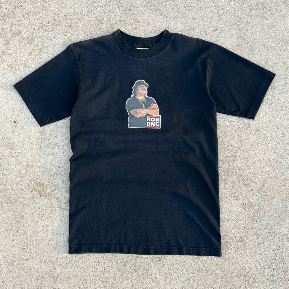 Vintage 90’s Porn Star Ron DMC Men’s Graphic T-Shirt Black Size M